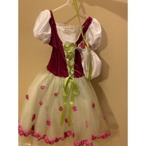 Girls Ballet Costume with Bonnet
